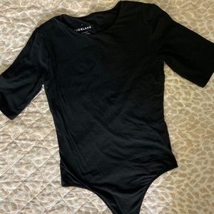 Everlane Black Thong Bodysuit